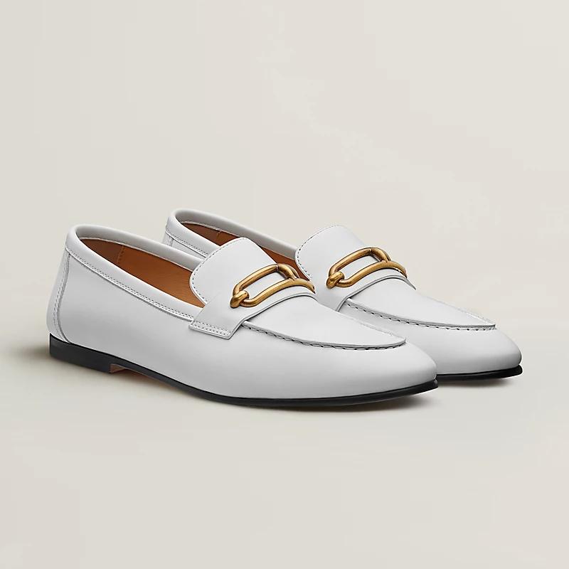 Giày Hermes Colette Loafer Nữ Trắng